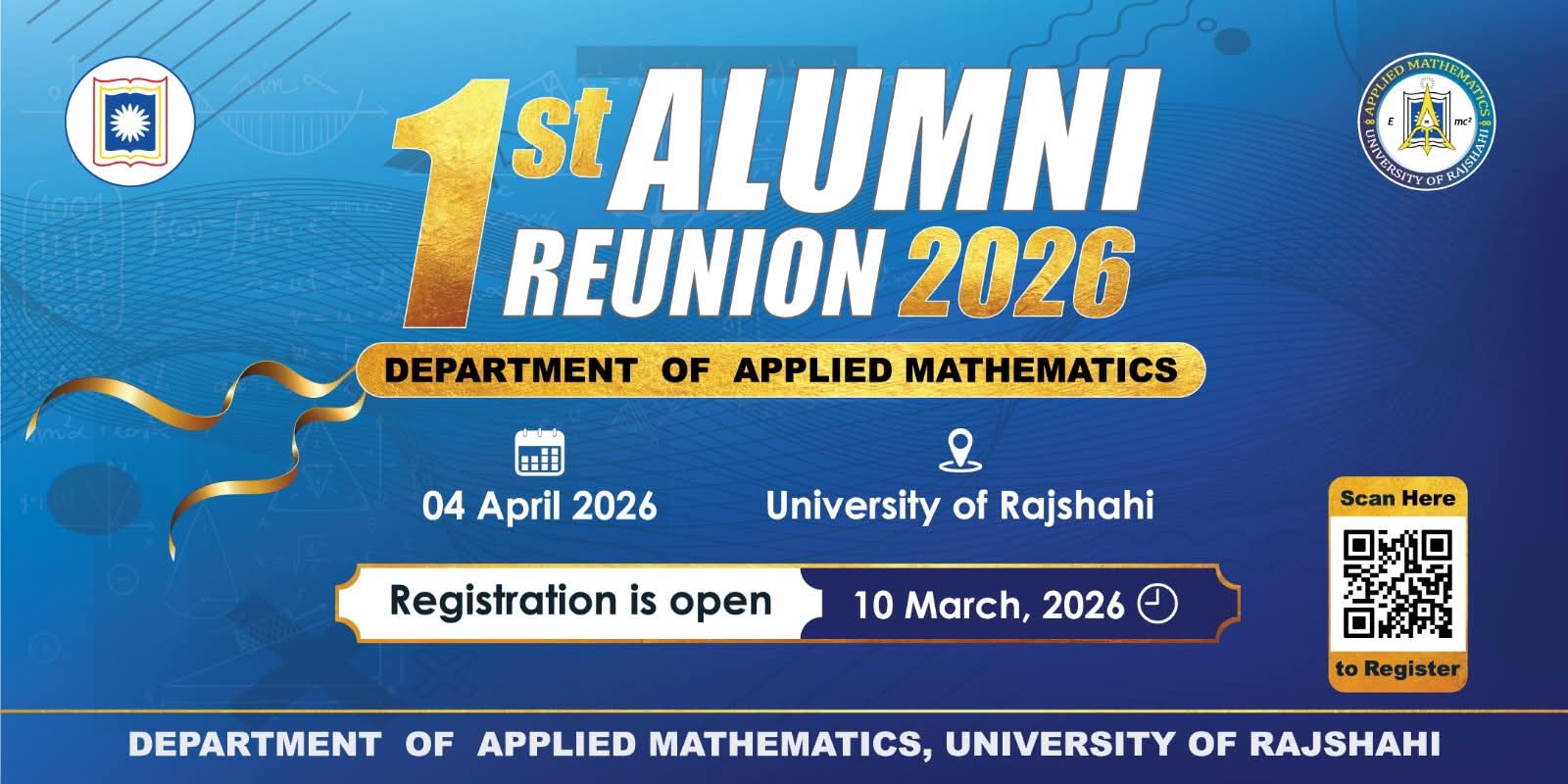 1st Alumni Reunion 2026 Poster
